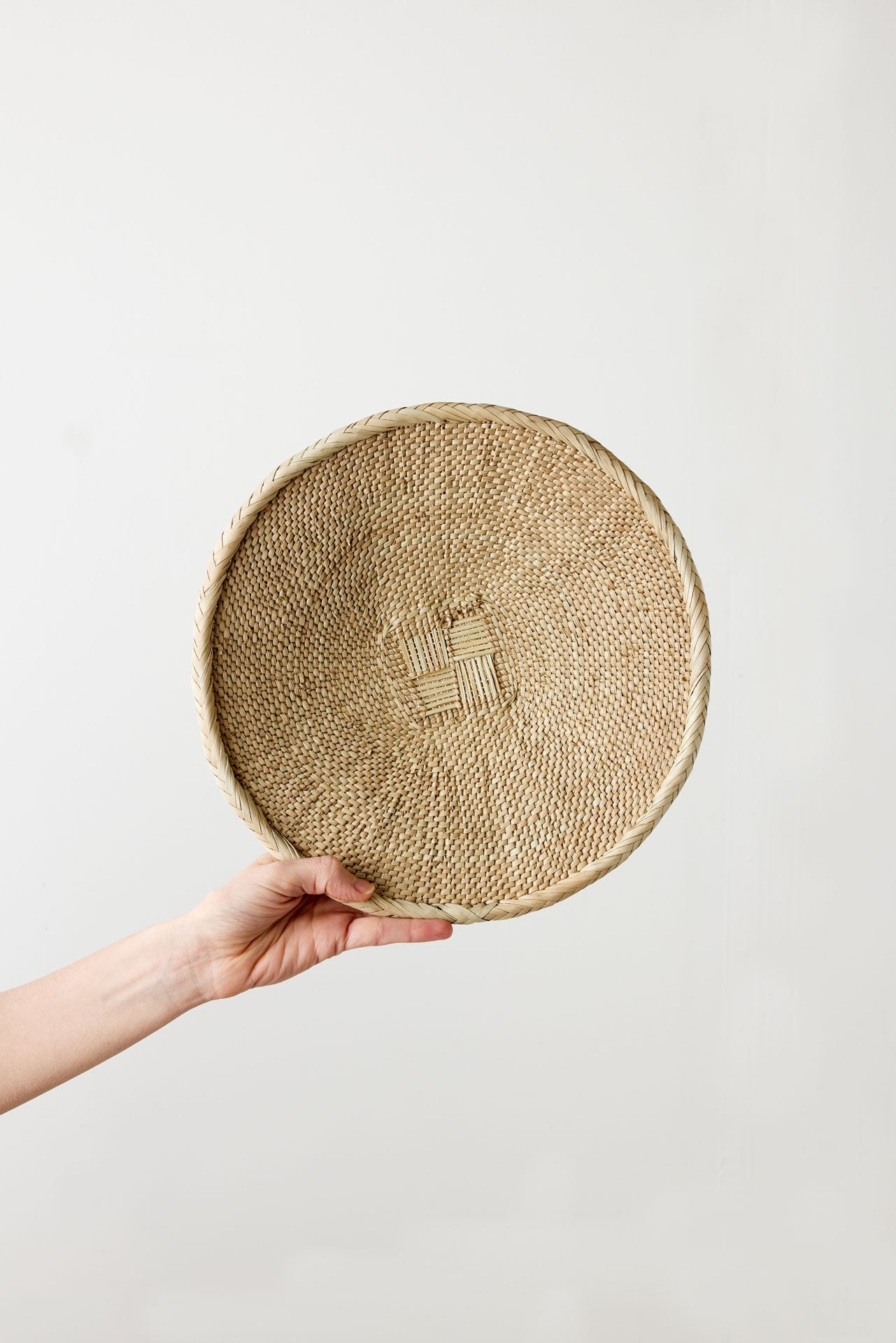 Binga Blonde Natural Woven Wall Basket